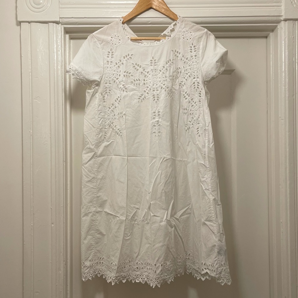 Isabel Marant Etoile Broderie Anglaise Poplin Cotton Sundress FR42 / US10